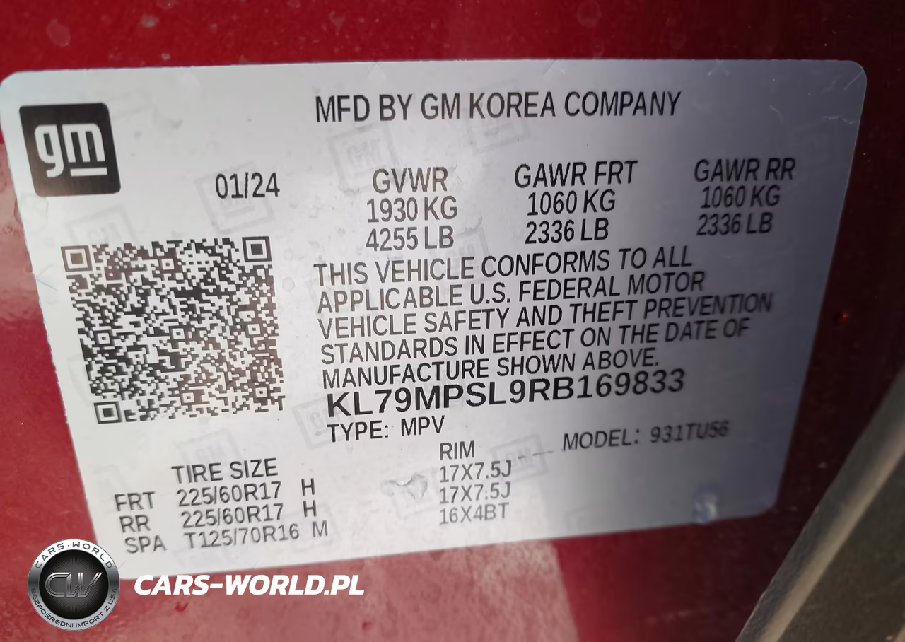 2024 Chevrolet Trailblazer Fwd Lt VIN:KL79MPSL9RB169833 - 9