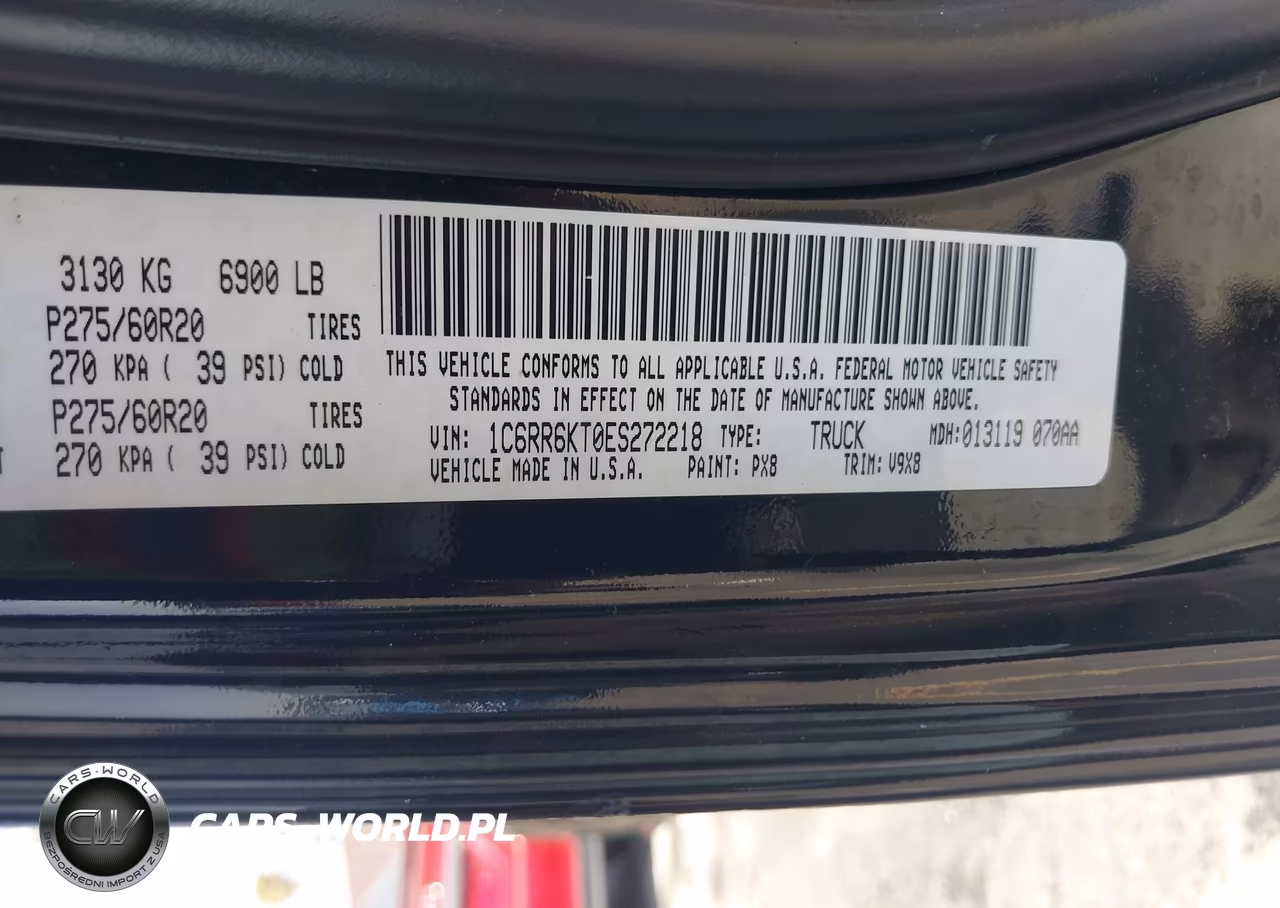 2014 Ram 1500 Express VIN:1C6RR6KT0ES272218 - 9