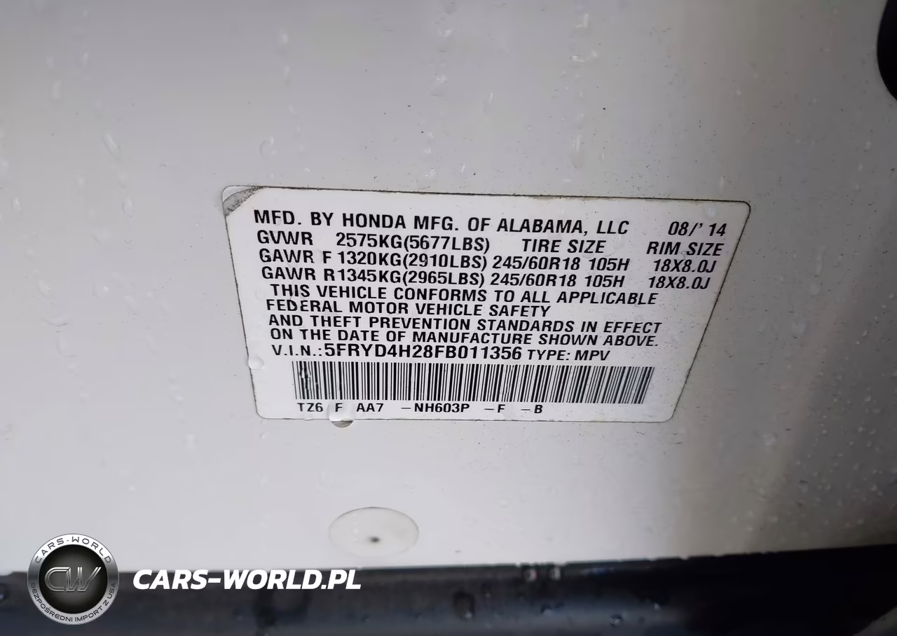 2015 Acura Mdx VIN:5FRYD4H28FB011356 - 9