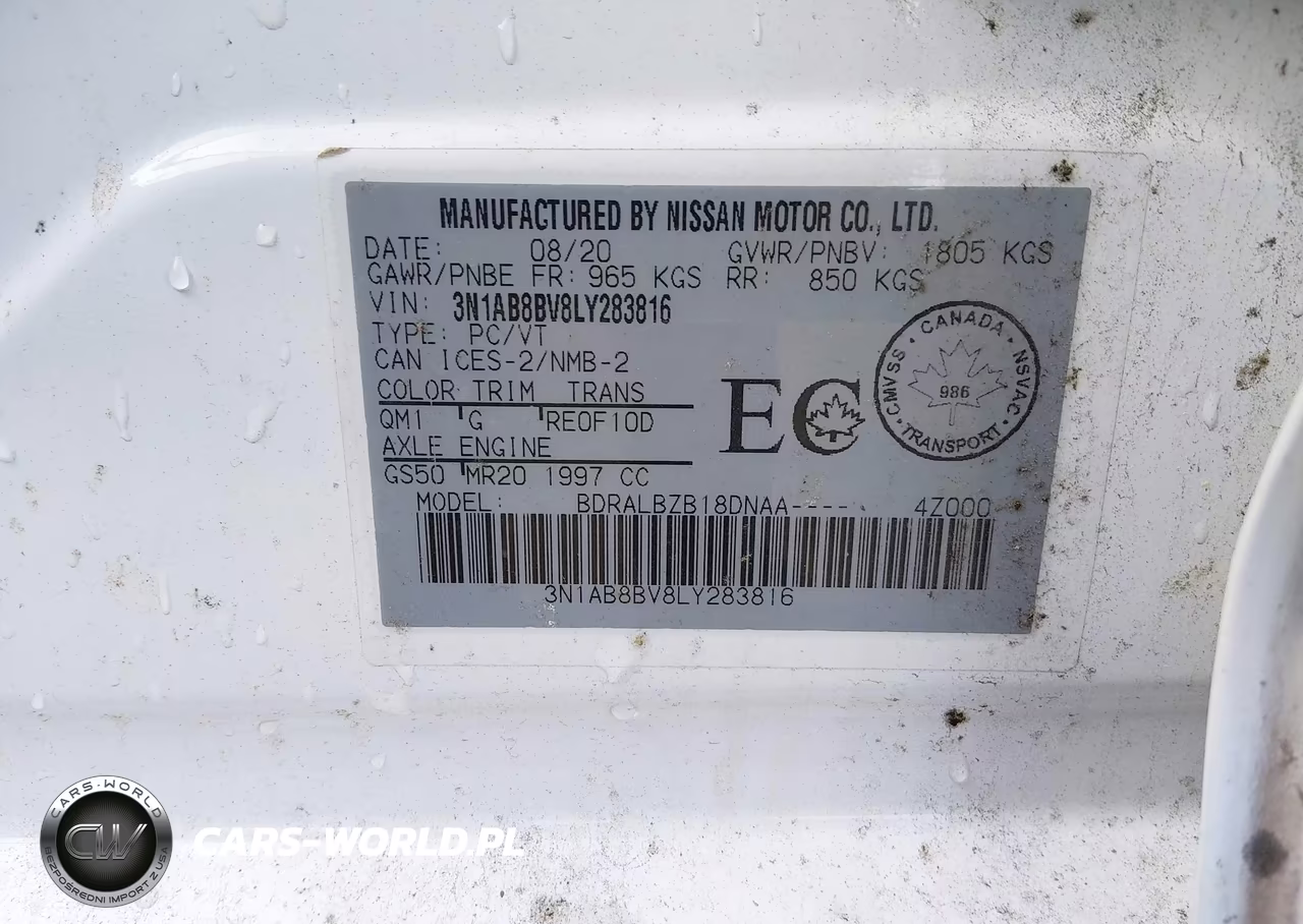 2020 Nissan Sentra S Xtronic Cvt VIN:3N1AB8BV8LY283816 - 9