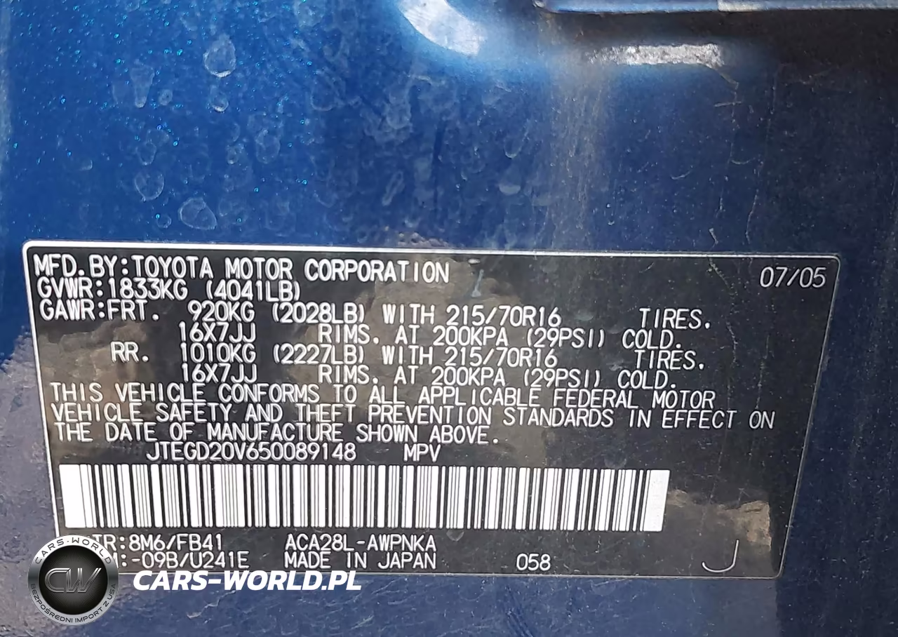 2005 Toyota Rav4 VIN:JTEGD20V650089148 - 9