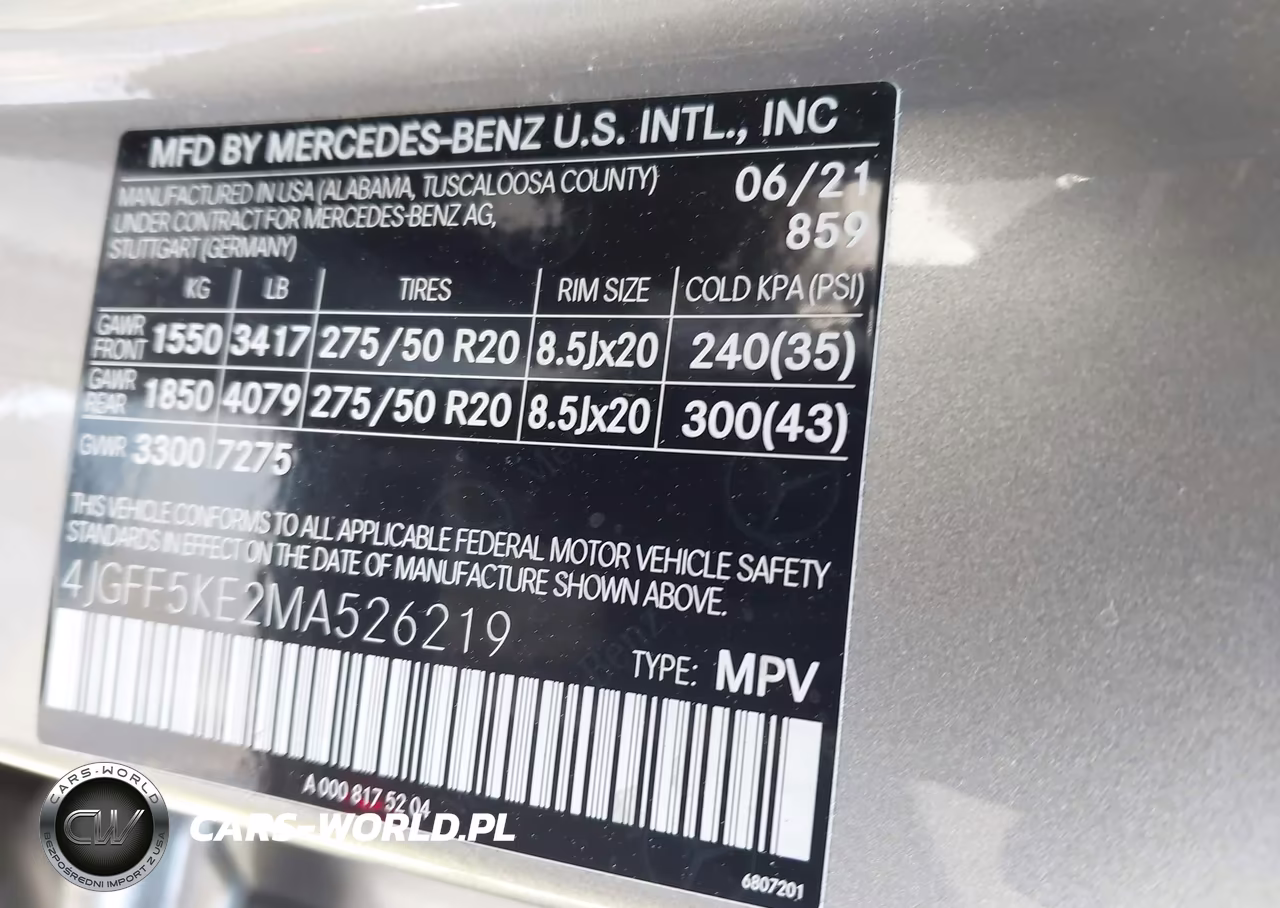 2021 Mercedes-Benz Gls 450 4Matic VIN:4JGFF5KE2MA526219 - 9