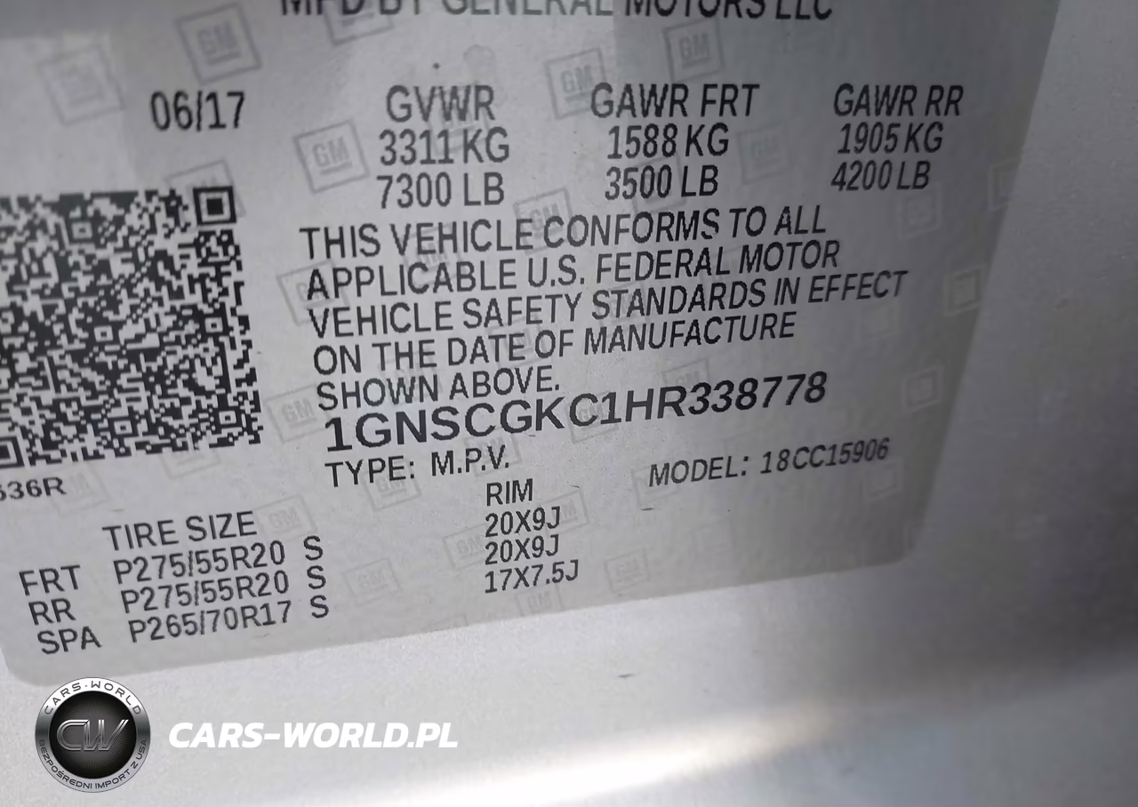 2017 Chevrolet Suburban Ls VIN:1GNSCGKC1HR338778 - 9