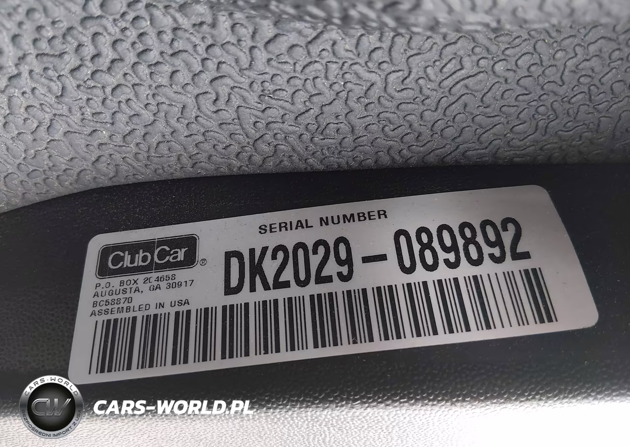 2018 Club Car Electric VIN:DK2029089892 - 9
