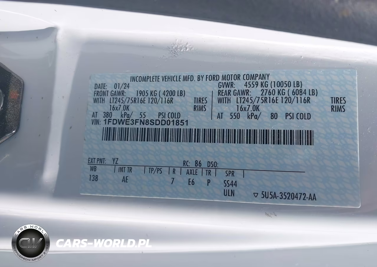 2025 Ford E-350 Cutaway VIN:1FDWE3FN8SDD01851 - 8
