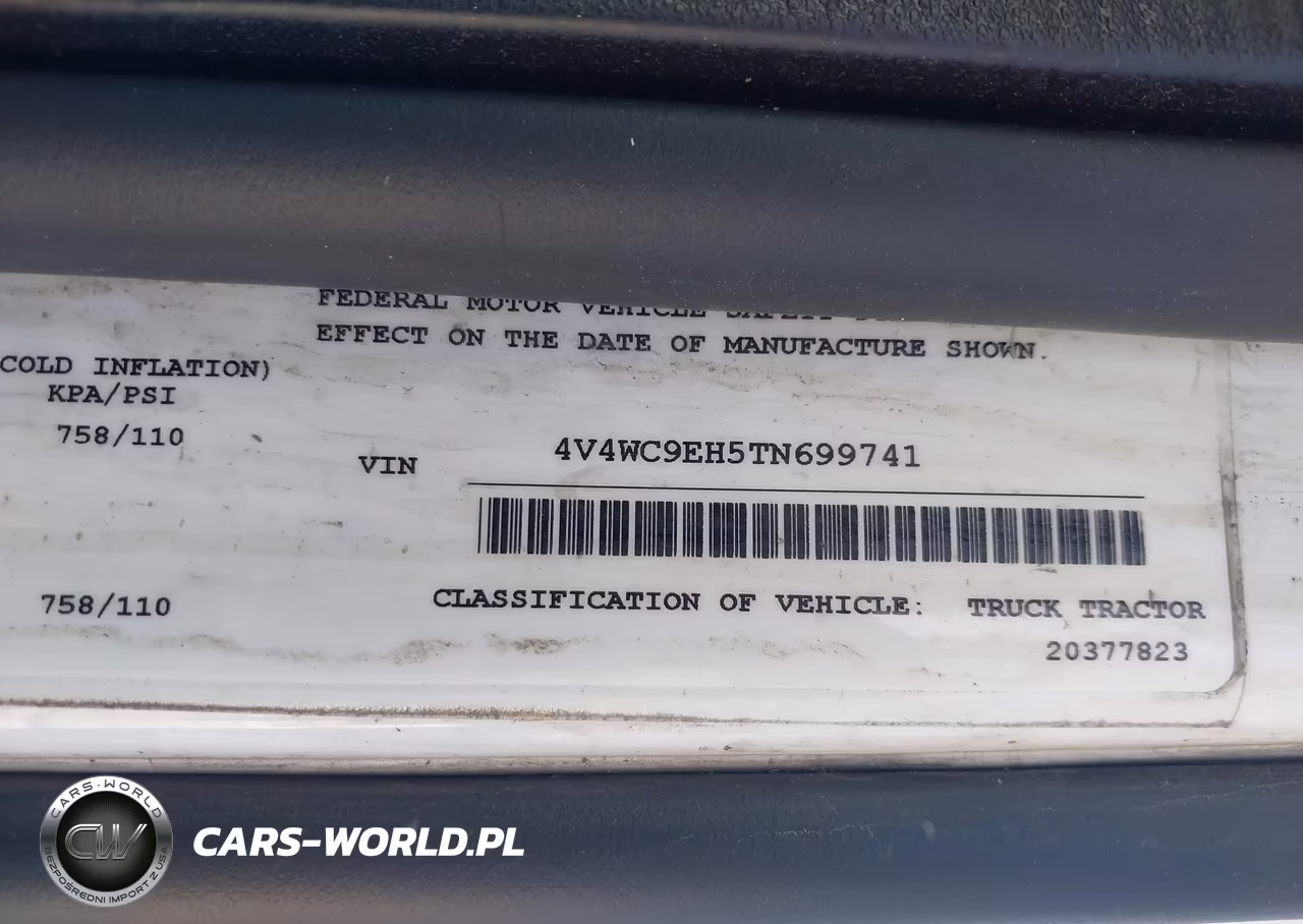 2026 Volvo Vnr VIN:4V4WC9EH5TN699741 - 9