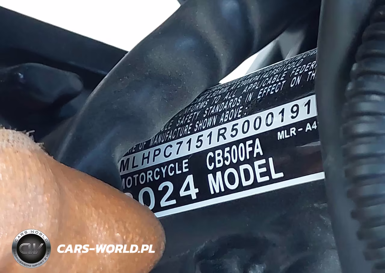 2024 Honda Cb500 F VIN:MLHPC7151R5000191 - 10
