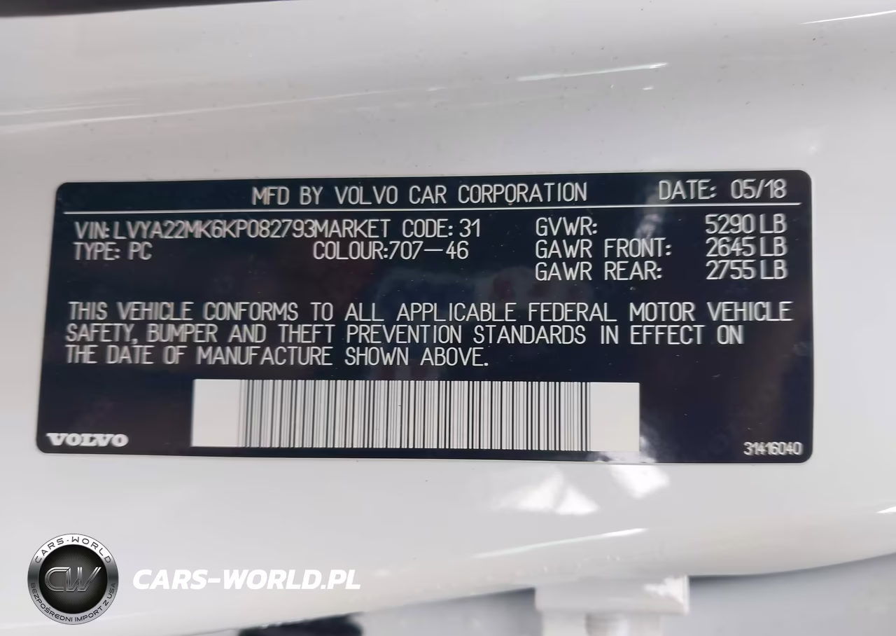2019 Volvo S90 T6 Momentum VIN:LVYA22MK6KP082793 - 9
