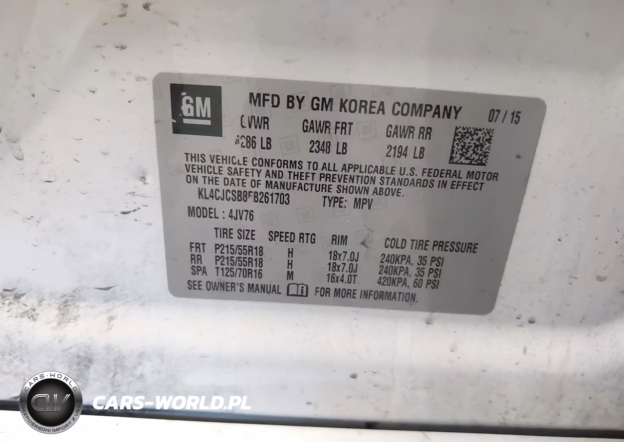 2015 Buick Encore Leather VIN:KL4CJCSB8FB261703 - 9