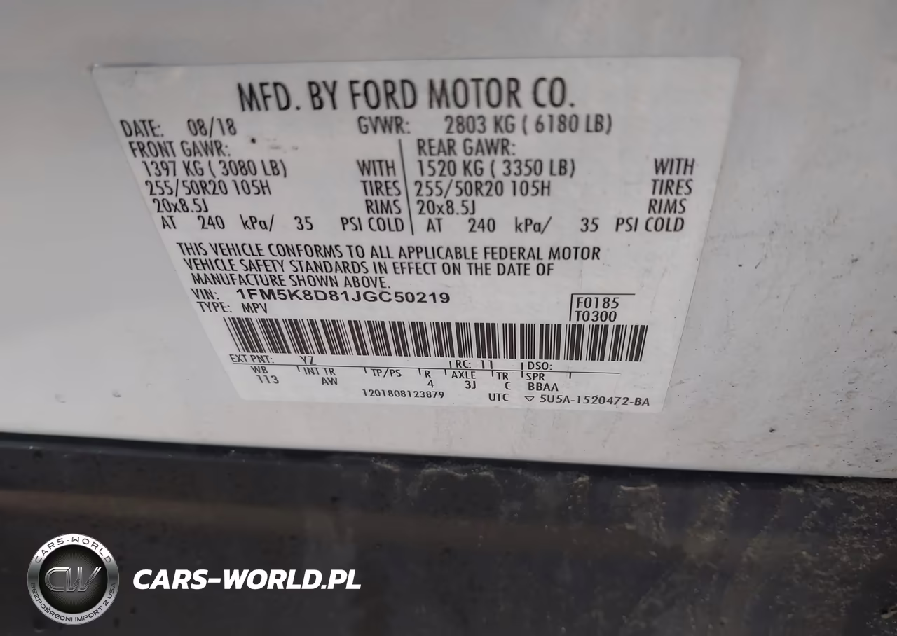 2018 Ford Explorer Xlt VIN:1FM5K8D81JGC50219 - 9