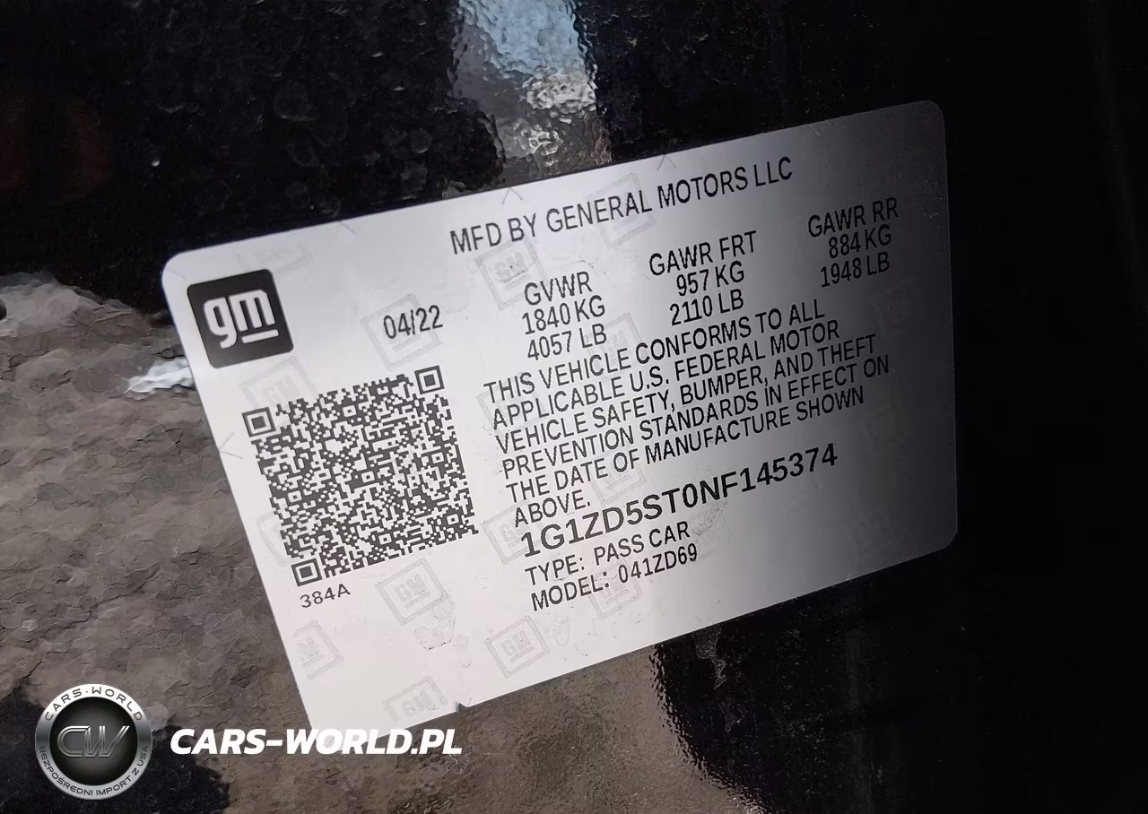 2022 Chevrolet Malibu Fwd Lt VIN:1G1ZD5ST0NF145374 - 9