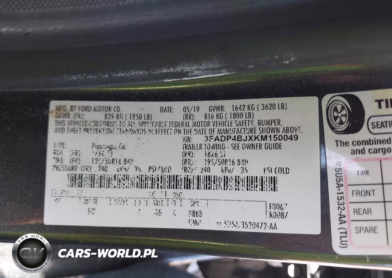 2019 Ford Fiesta Se VIN:3FADP4BJXKM150049 - 9