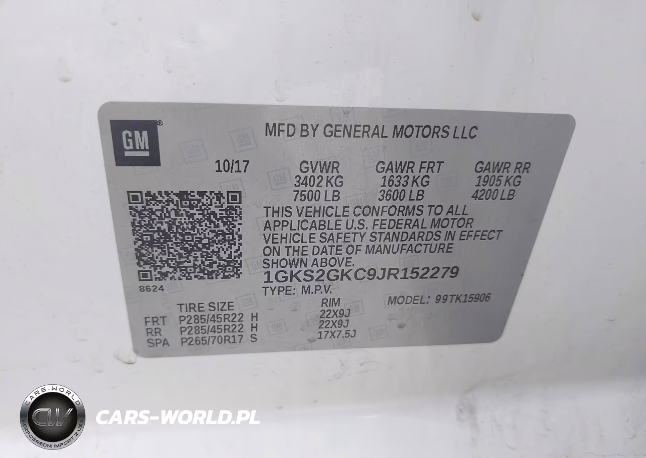 2018 GMC Yukon Xl Slt VIN:1GKS2GKC9JR152279 - 9
