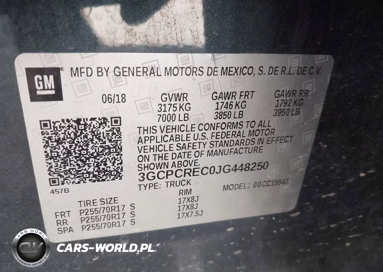 2018 Chevrolet Silverado 1500 1Lt VIN:3GCPCREC0JG448250 - 9