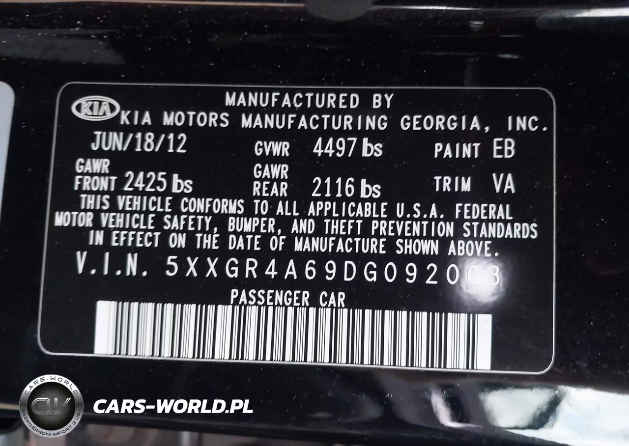 2013 Kia Optima Sx VIN:5XXGR4A69DG092003 - 9