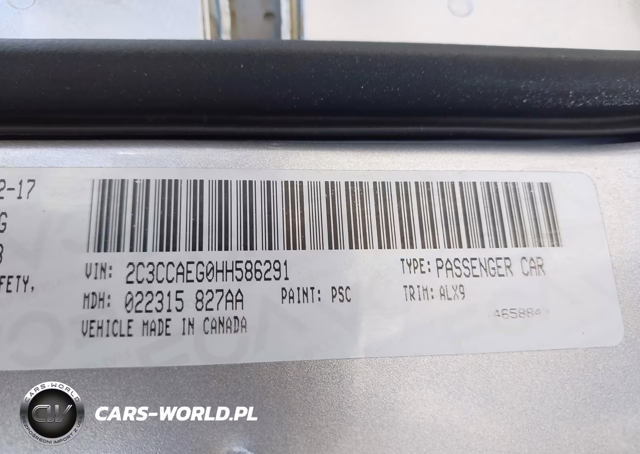 2017 Chrysler 300C VIN:2C3CCAEG0HH586291 - 9