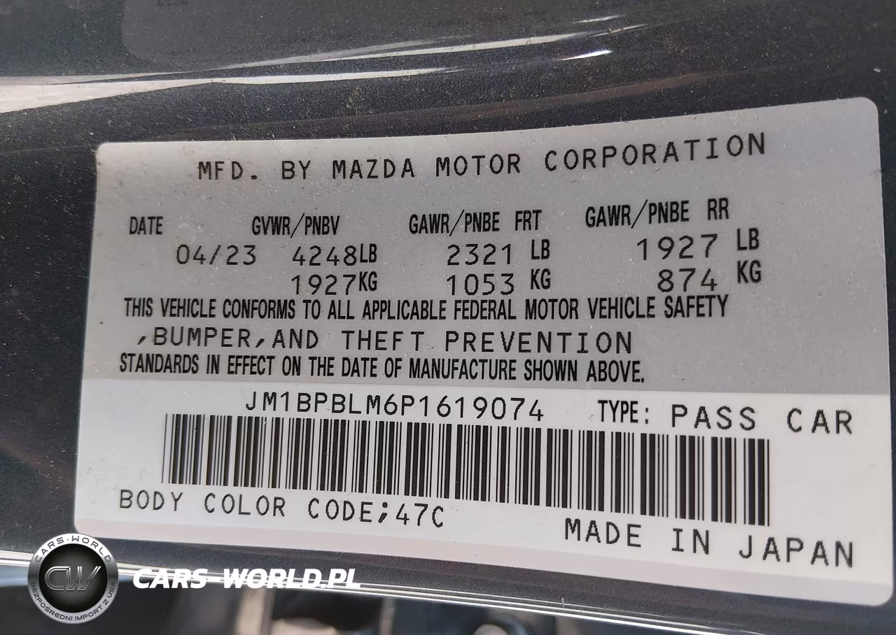 2023 Mazda Mazda3 2.5 S Carbon Edition VIN:JM1BPBLM6P1619074 - 9