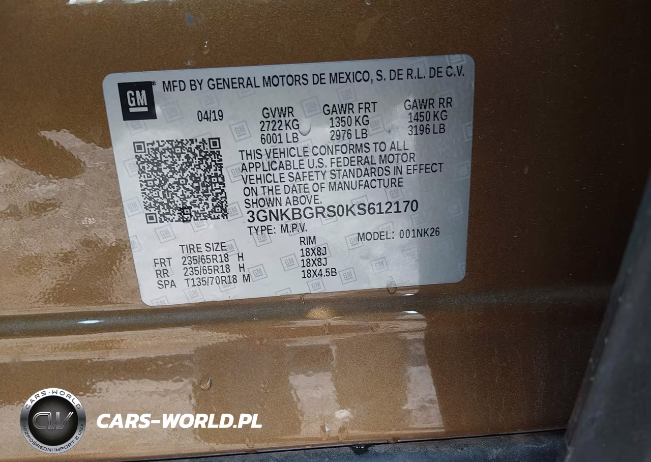 2019 Chevrolet Blazer VIN:3GNKBGRS0KS612170 - 9