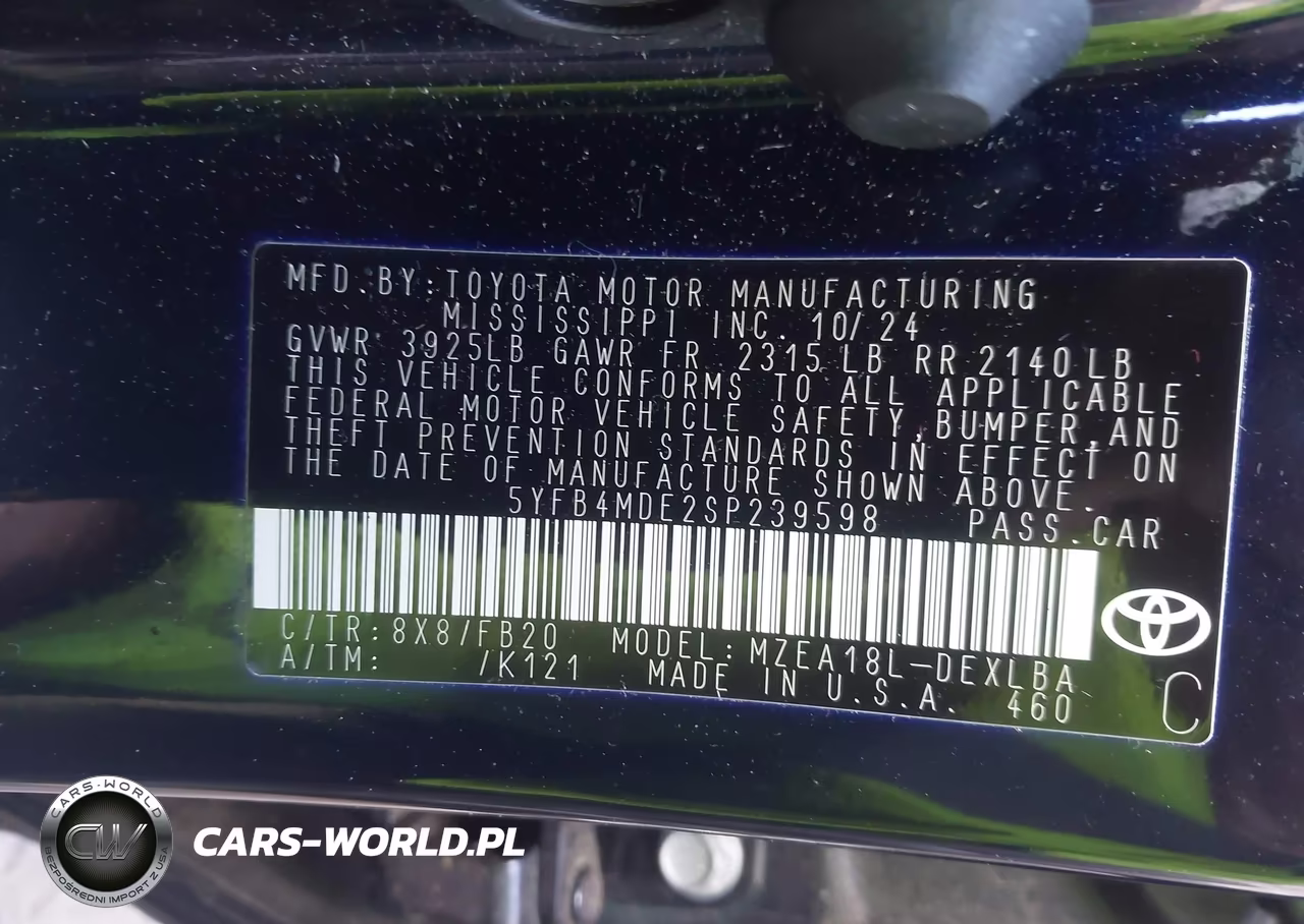 2025 Toyota Corolla Le VIN:5YFB4MDE2SP239598 - 9