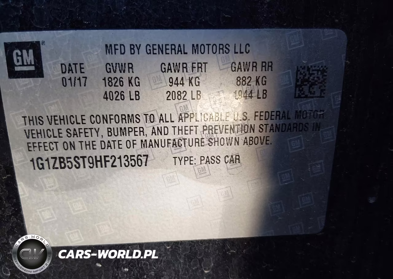 2017 Chevrolet Malibu Ls VIN:1G1ZB5ST9HF213567 - 9