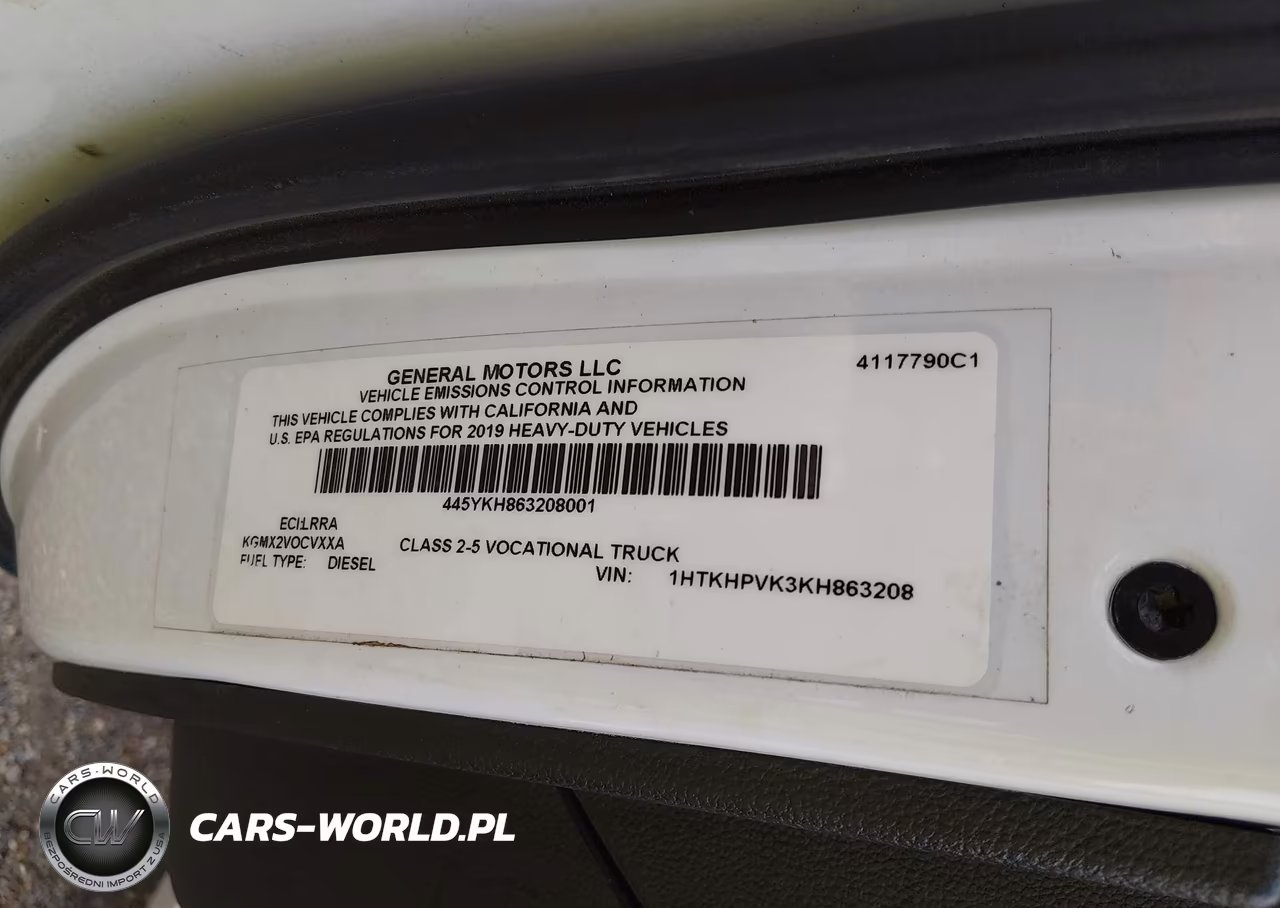 2019 Chevrolet Silverado 6500Hd 1Wt VIN:1HTKHPVK3KH863208 - 8