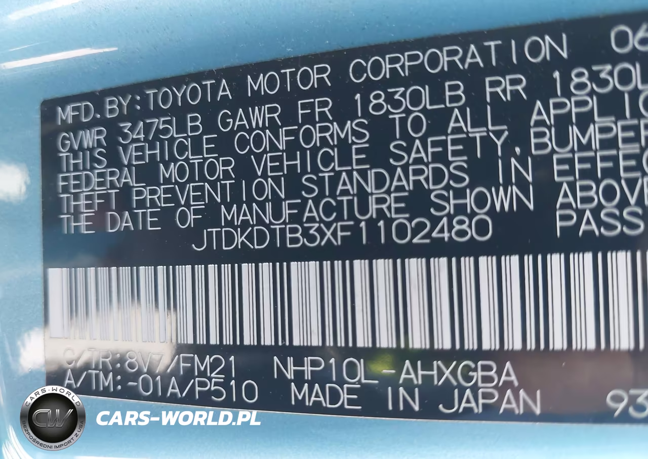 2015 Toyota Prius C Three VIN:JTDKDTB3XF1102480 - 9