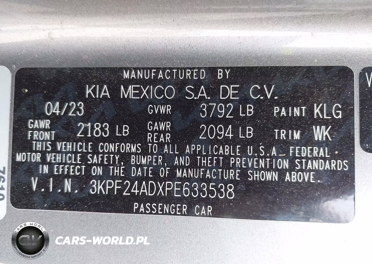 2023 Kia Forte Lxs VIN:3KPF24ADXPE633538 - 9