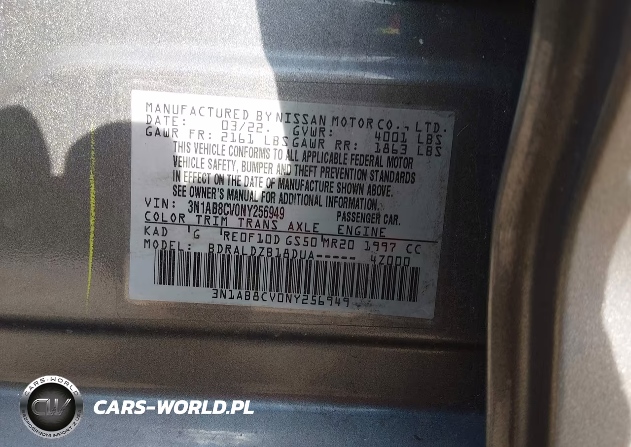 2022 Nissan Sentra Sv Xtronic Cvt VIN:3N1AB8CV0NY256949 - 9
