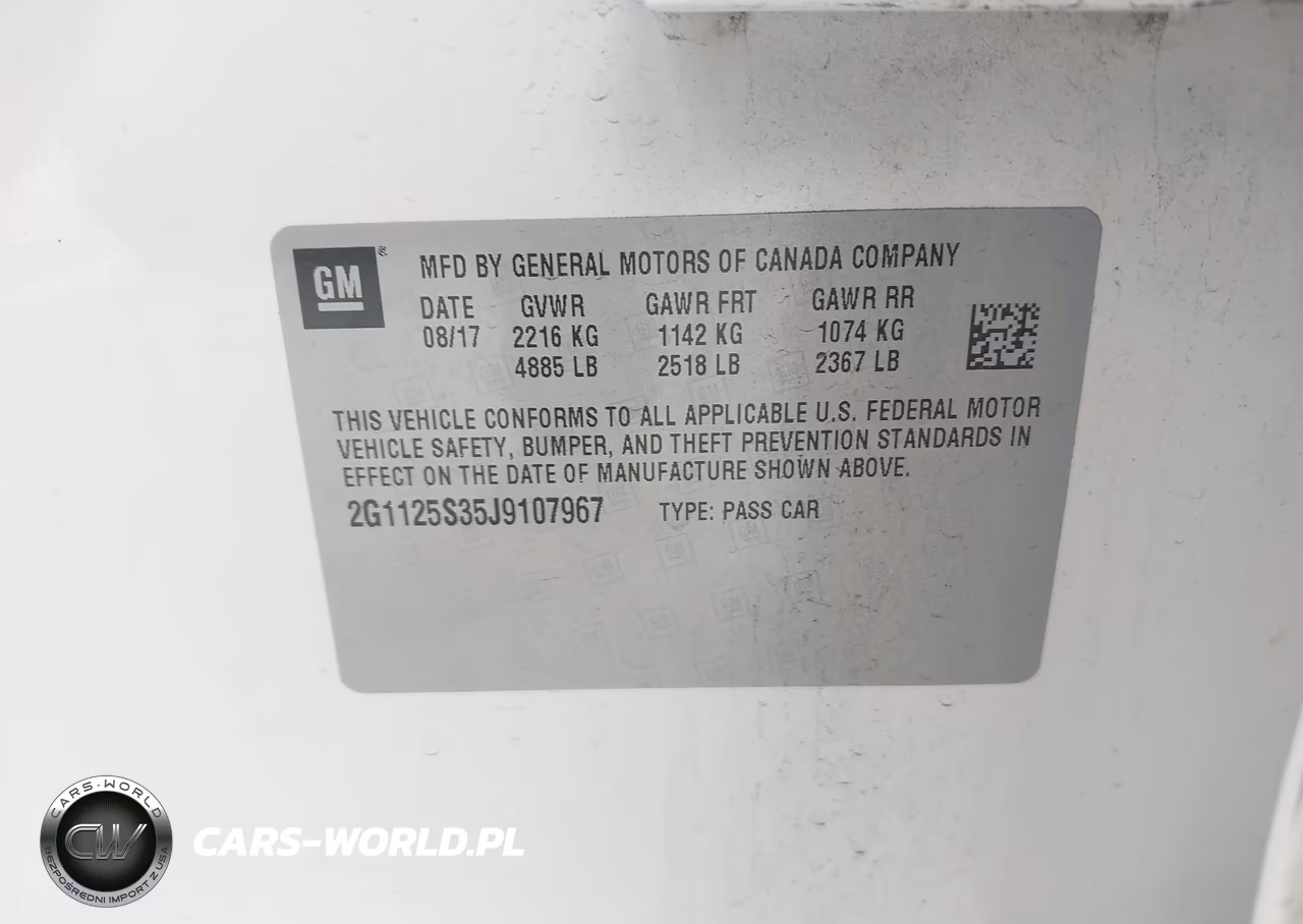2018 Chevrolet Impala 2Lz VIN:2G1125S35J9107967 - 9