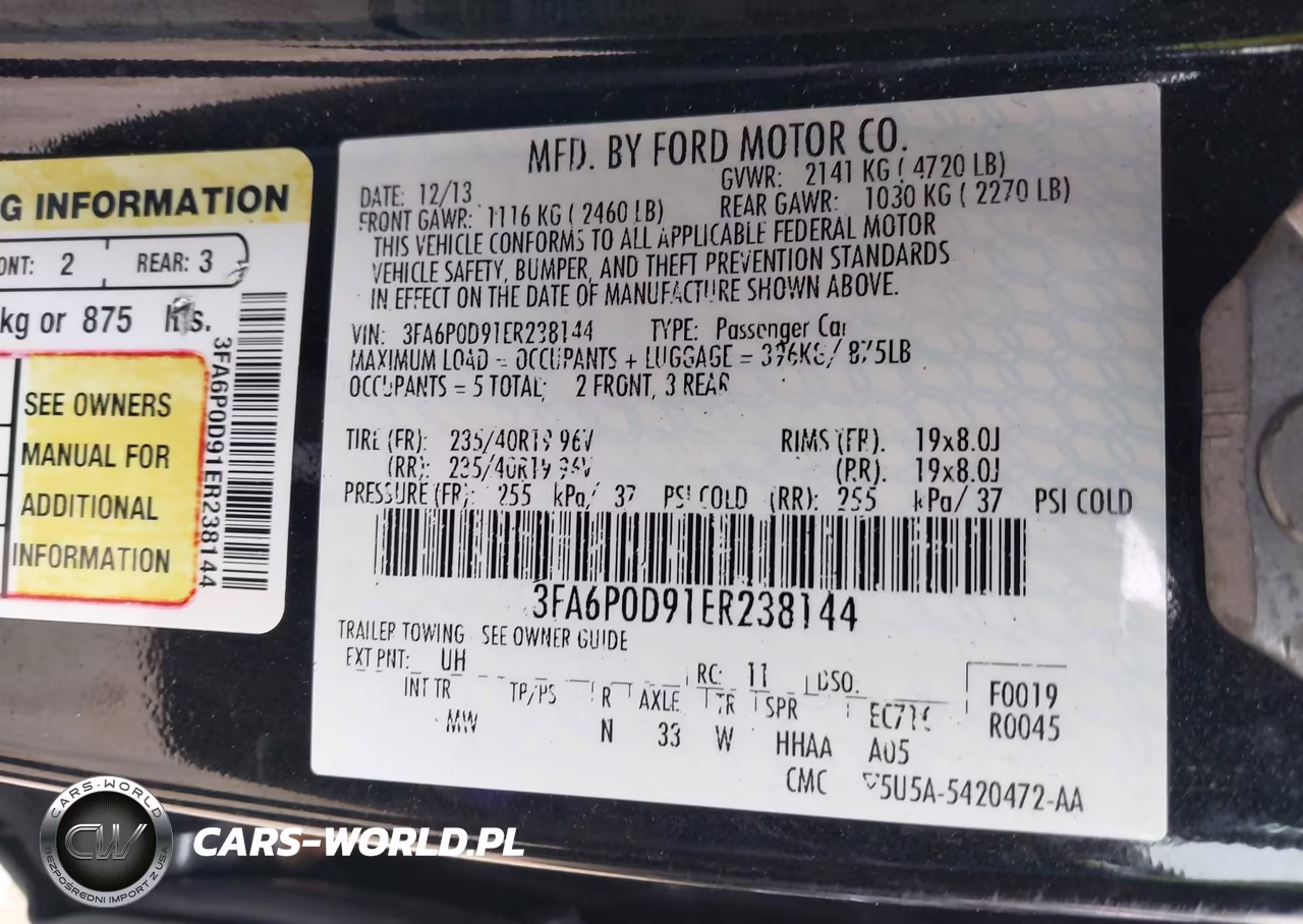 2014 Ford Fusion Titanium VIN:3FA6P0D91ER238144 - 9