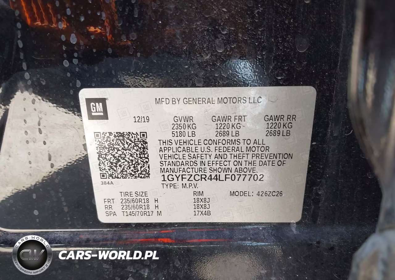 2020 Cadillac Xt4 Fwd Premium Luxury VIN:1GYFZCR44LF077702 - 9