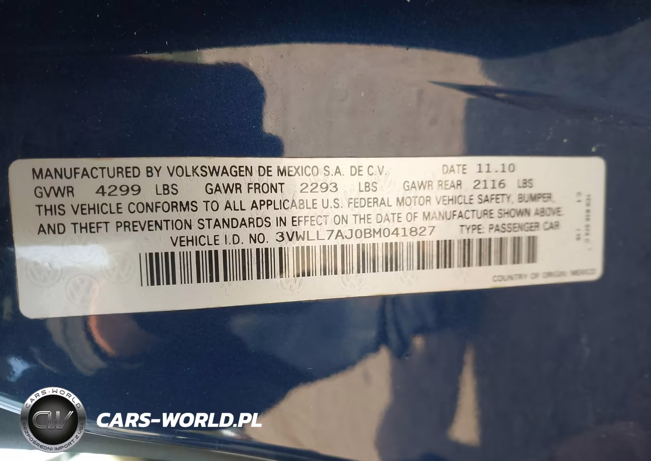 2011 Volkswagen Jetta Tdi VIN:3VWLL7AJ0BM041827 - 9