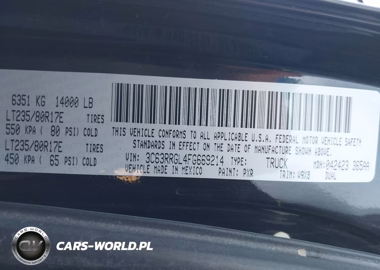 2015 Ram 3500 Tradesman VIN:3C63RRGL4FG669214 - 8