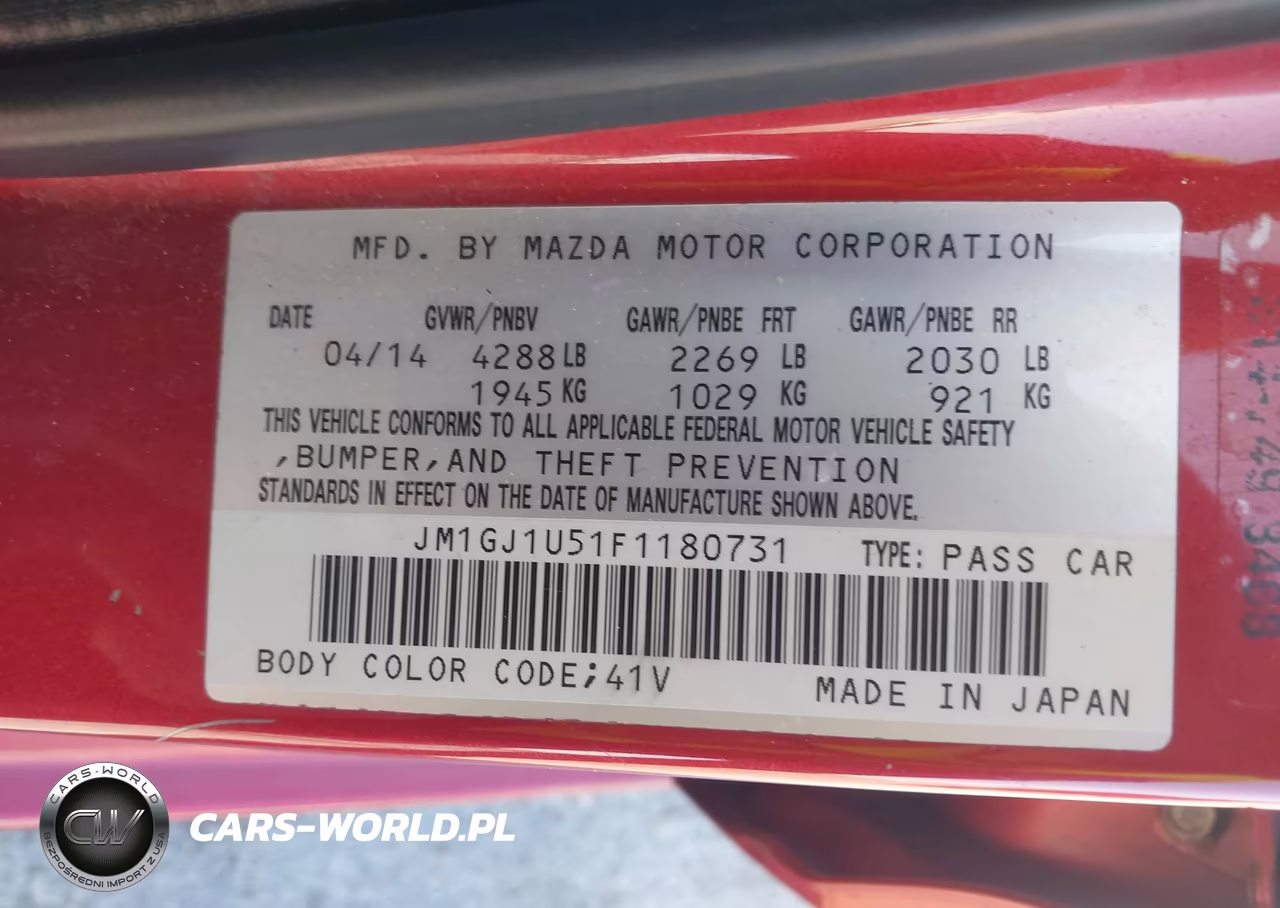 2015 Mazda Mazda6 I Sport VIN:JM1GJ1U51F1180731 - 9