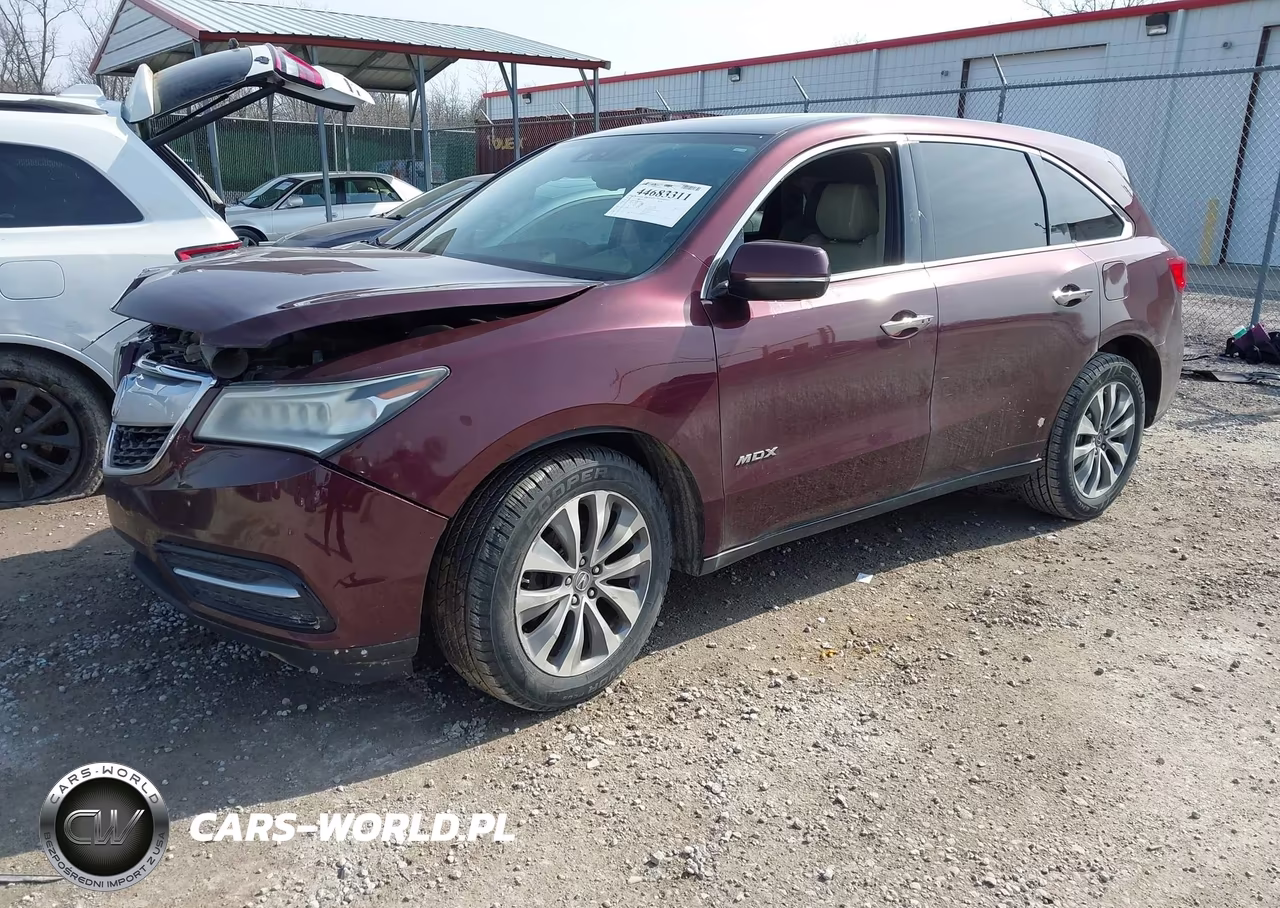 2014 Acura Mdx Technology Package VIN:5FRYD4H45EB040622 - 2