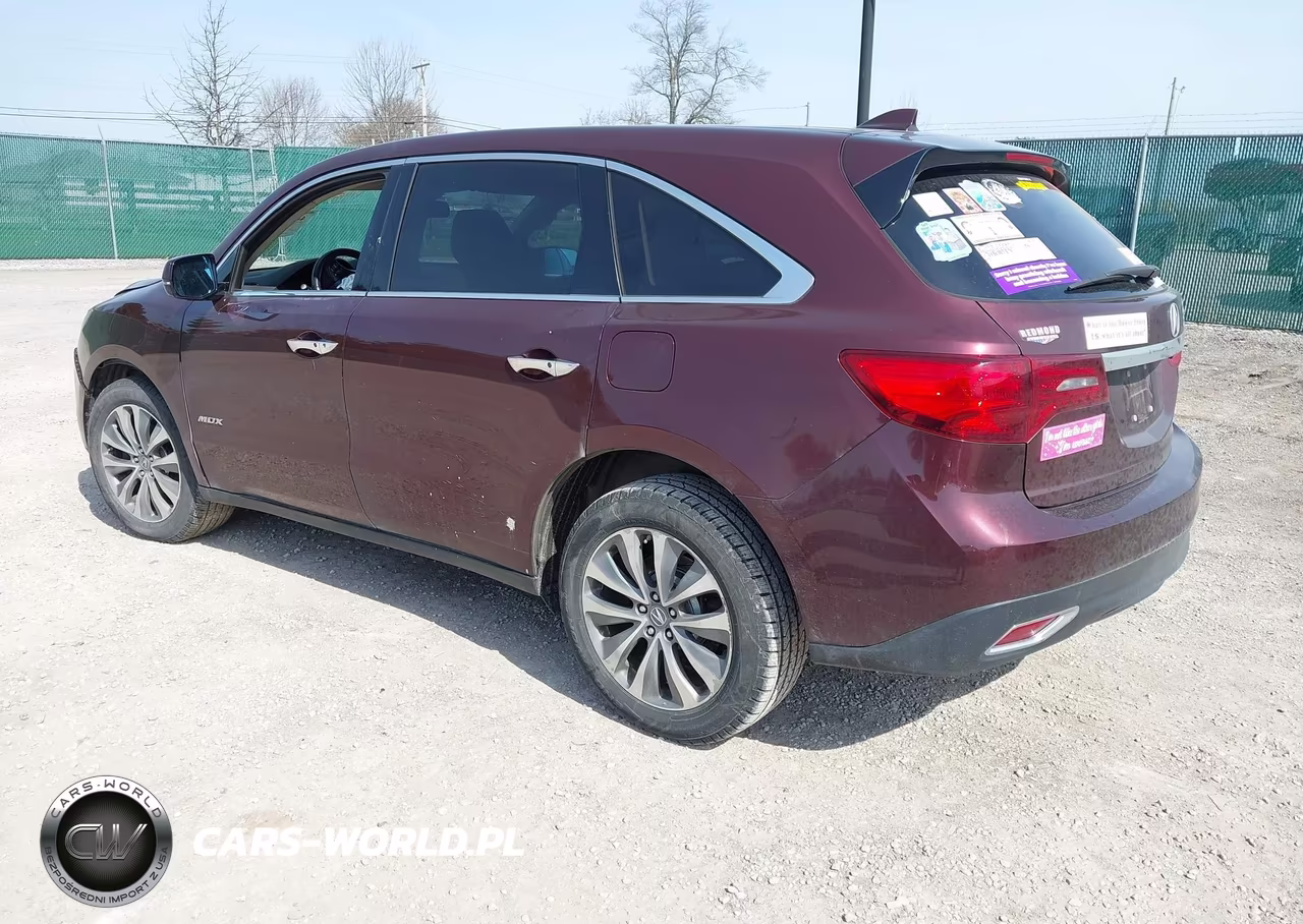 2014 Acura Mdx Technology Package VIN:5FRYD4H45EB040622 - 3