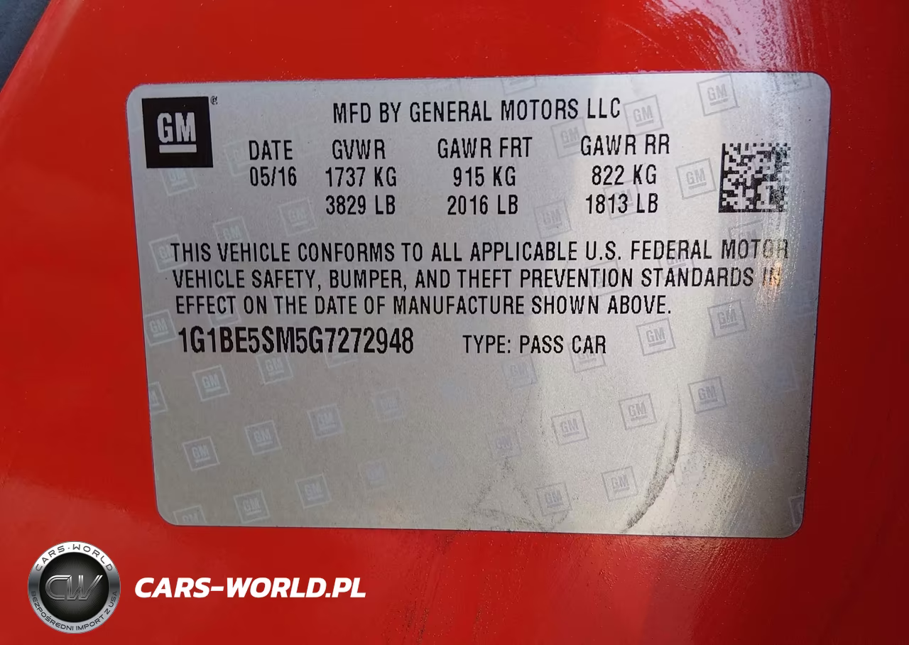 2016 Chevrolet Cruze Lt Auto VIN:1G1BE5SM5G7272948 - 9