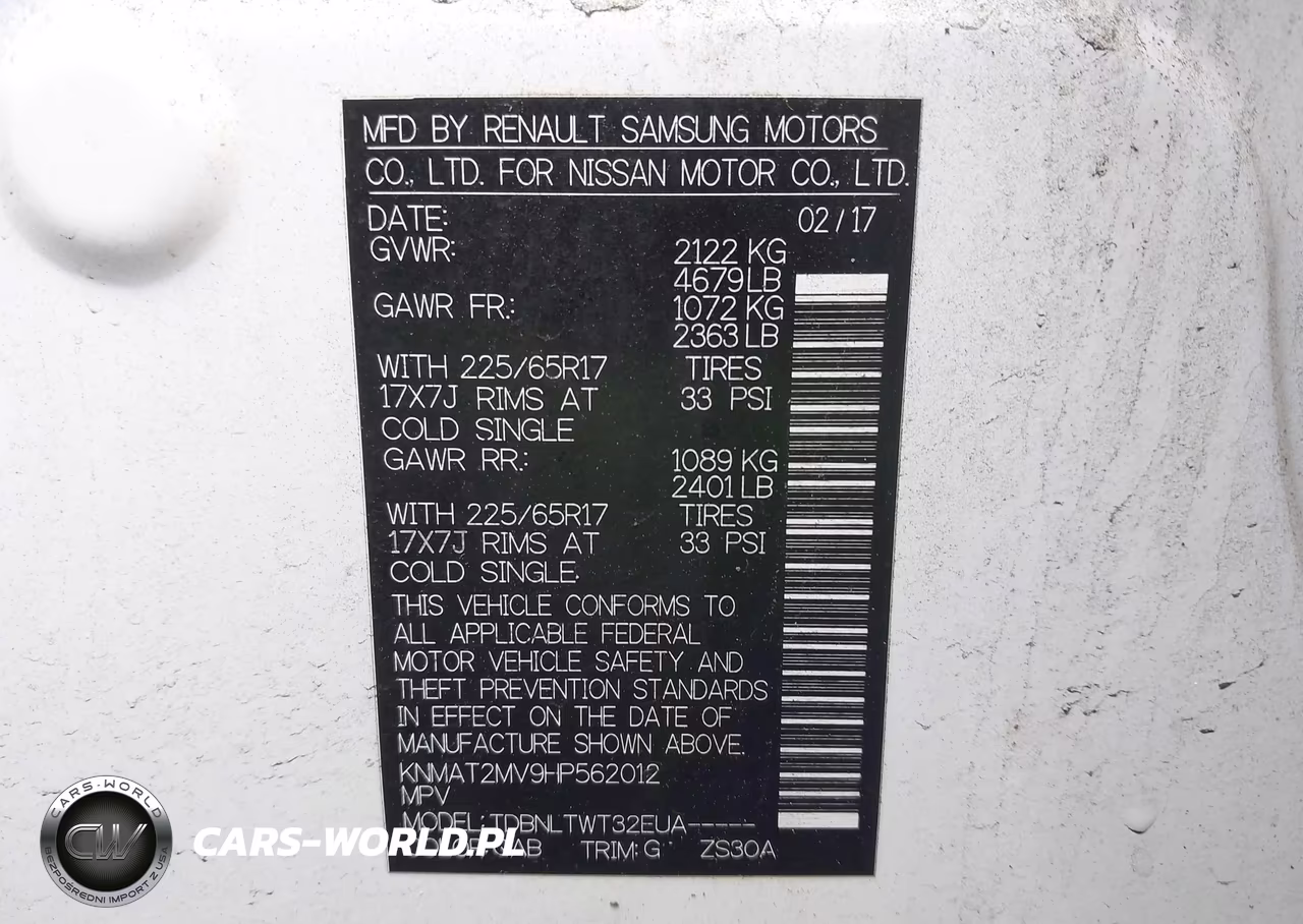 2017 Nissan Rogue Sv VIN:KNMAT2MV9HP562012 - 9