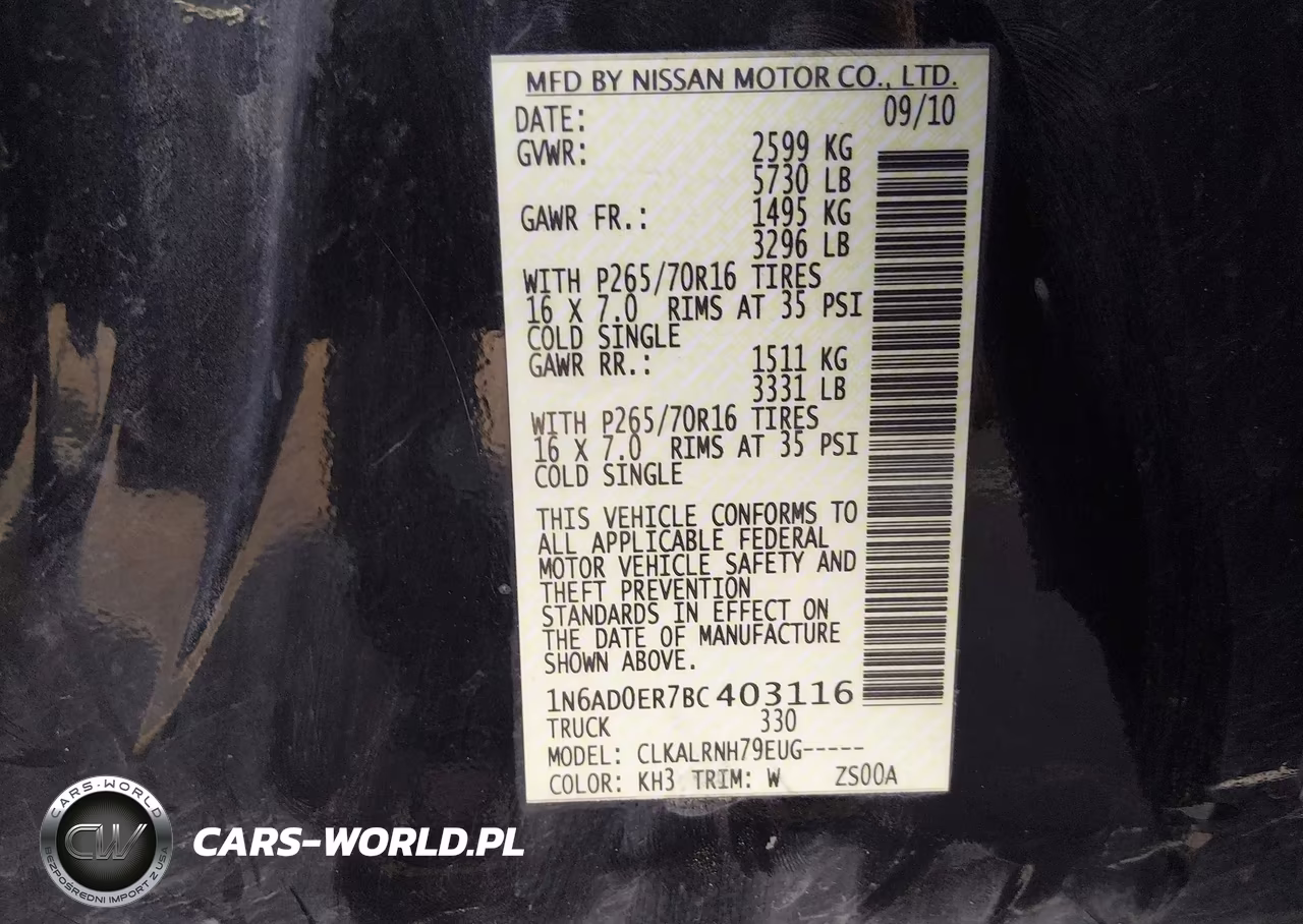 2011 Nissan Frontier S VIN:1N6AD0ER7BC403116 - 9