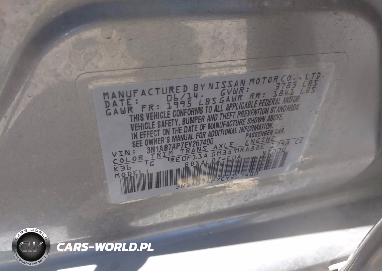 2014 Nissan Sentra Sv VIN:3N1AB7AP7EY267400 - 9