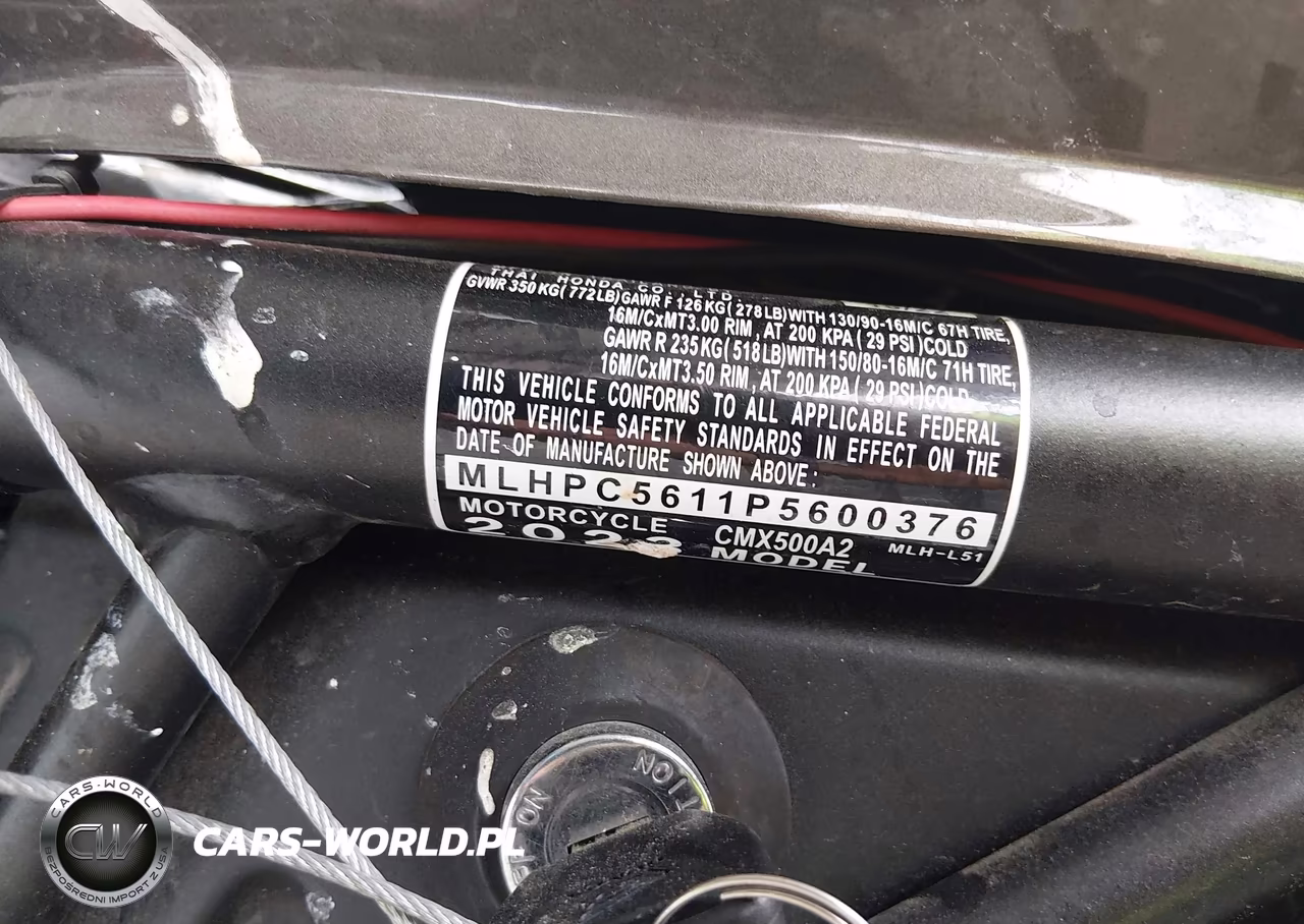 2023 Honda Cmx500 VIN:MLHPC5611P5600376 - 10