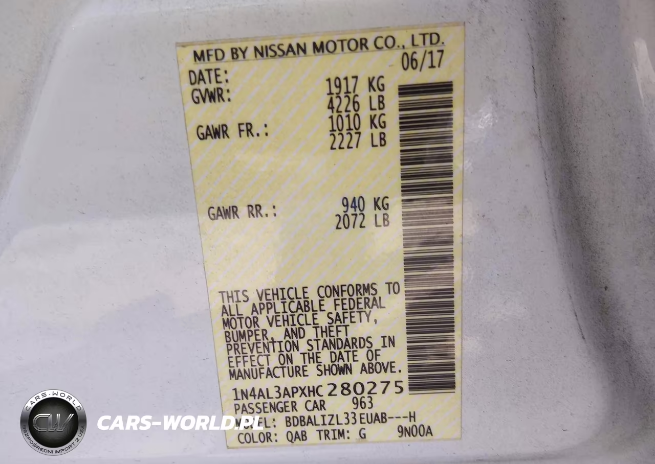 2017 Nissan Altima 2.5 Sv VIN:1N4AL3APXHC280275 - 9