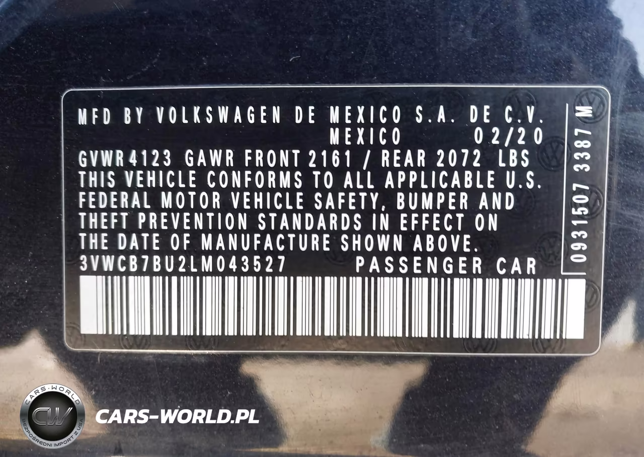 2020 Volkswagen Jetta 1.4T R-Line-1.4T S-1.4T Se VIN:3VWCB7BU2LM043527 - 9
