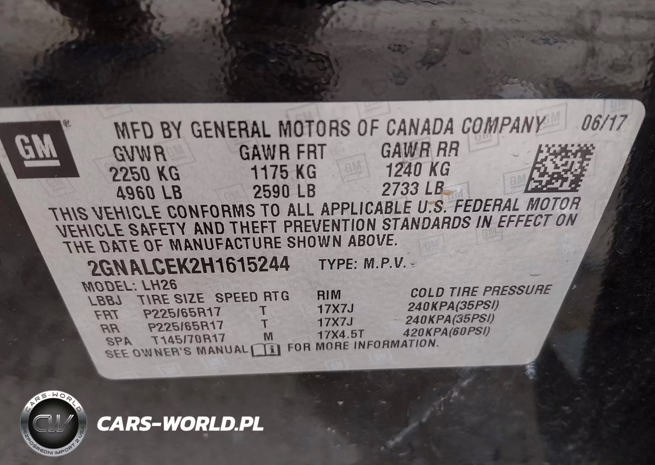2017 Chevrolet Equinox Lt VIN:2GNALCEK2H1615244 - 9