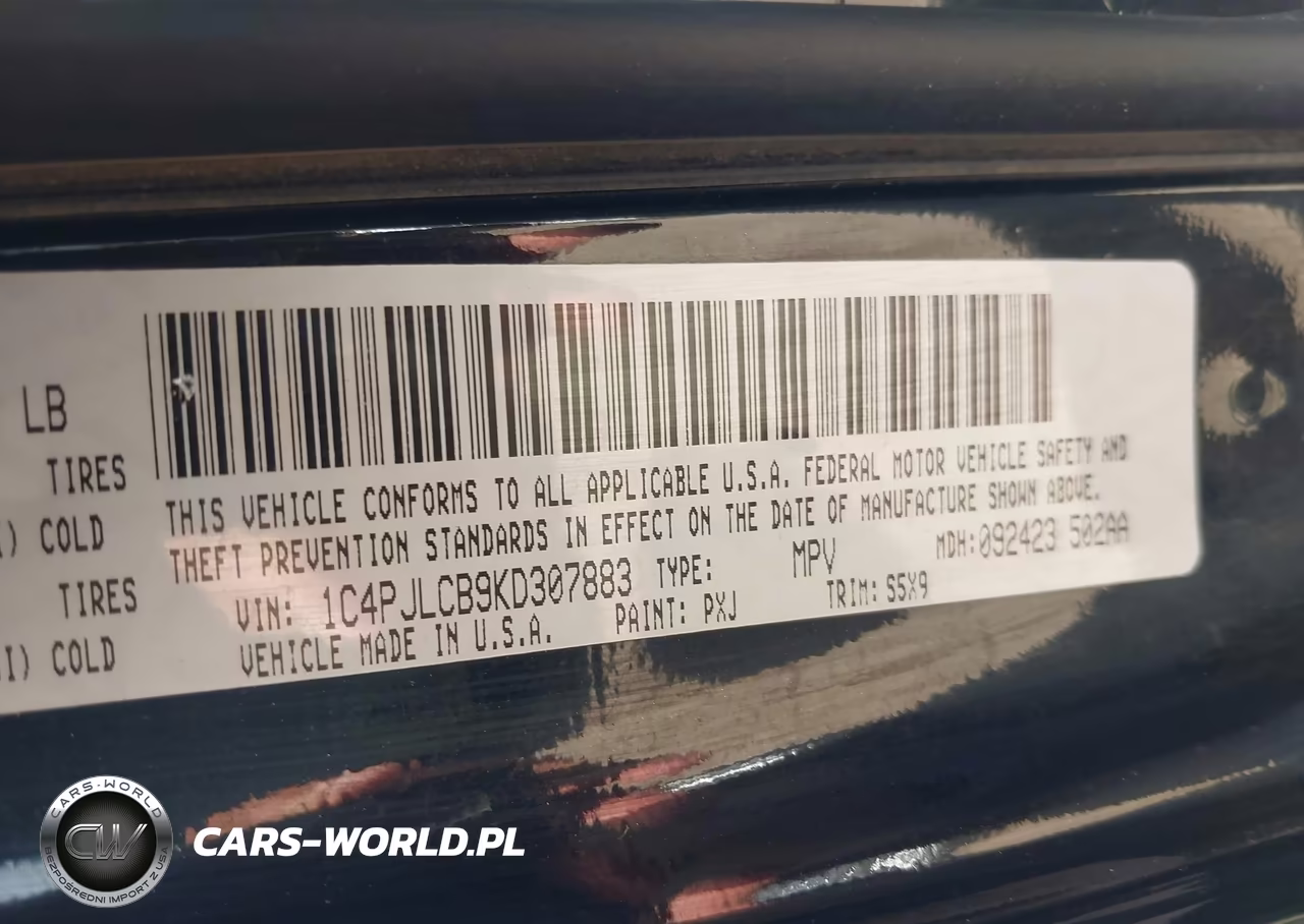 2019 Jeep Cherokee Latitude Fwd VIN:1C4PJLCB9KD307883 - 9