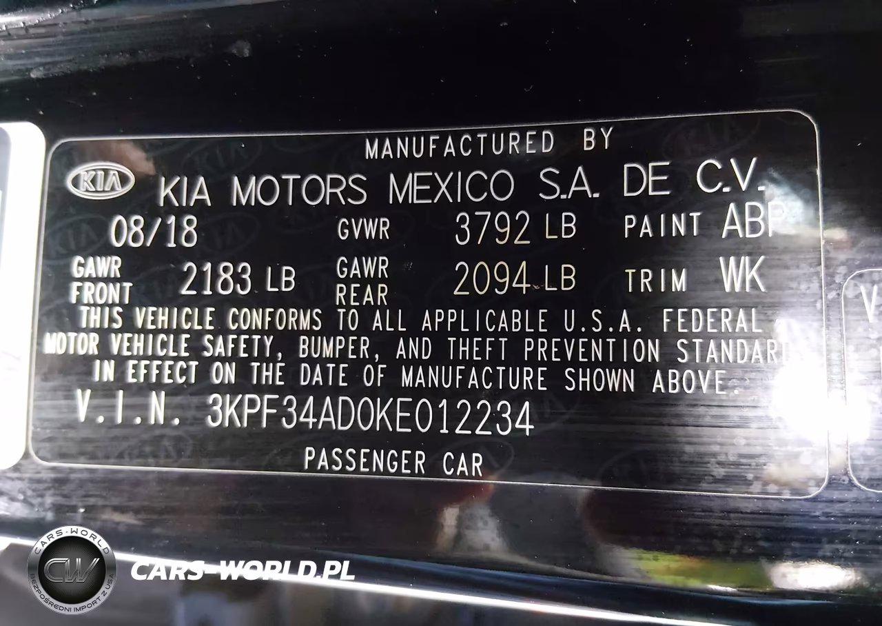 2019 Kia Forte S VIN:3KPF34AD0KE012234 - 9