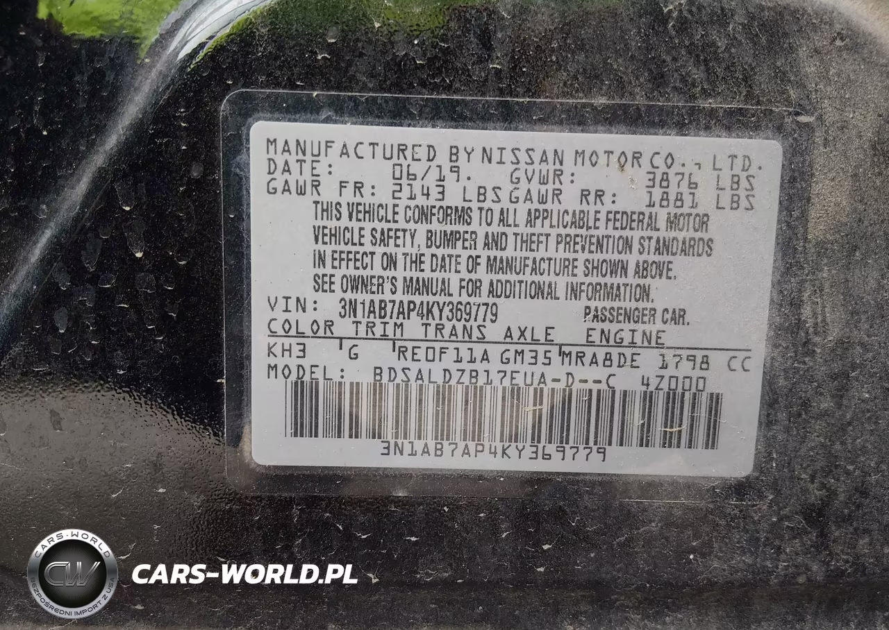 2019 Nissan Sentra Sv VIN:3N1AB7AP4KY369779 - 9
