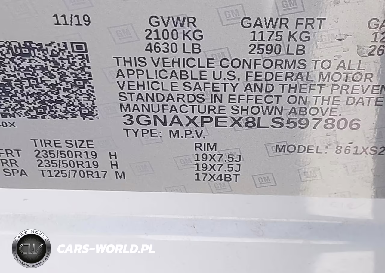 2020 Chevrolet Equinox Fwd Premier 2.0L Turbo VIN:3GNAXPEX8LS597806 - 9
