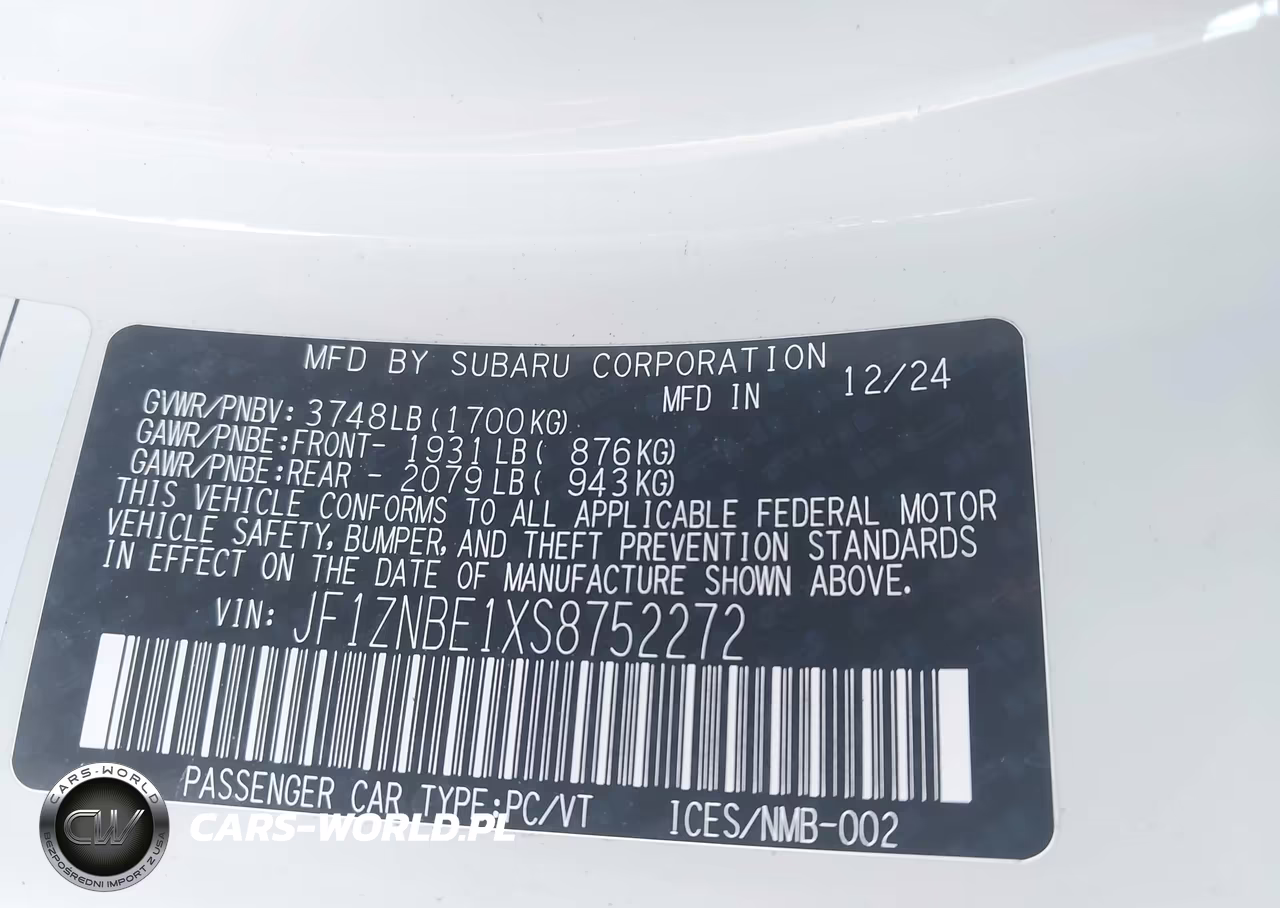 2025 Toyota Gr86 Premium VIN:JF1ZNBE1XS8752272 - 9