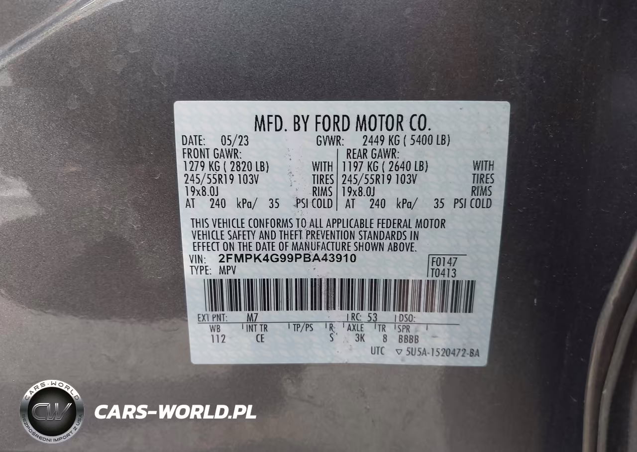 2023 Ford Edge Se VIN:2FMPK4G99PBA43910 - 9